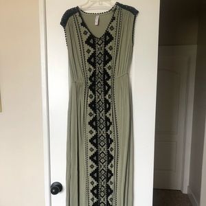 Ankle length, cotton dress